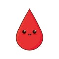 cartoon blood donation drop