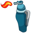 Cartoon Blowtorch. Royalty Free Stock Photo