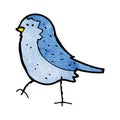 cartoon blue bird