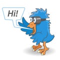 Cartoon Blue bird Royalty Free Stock Photo