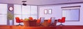 Cartoon boardroom interior design