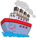 Cartoon boat Royalty Free Stock Photo
