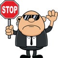Cartoon Bodyguard Stop