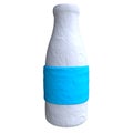 Cartoon bottle from plasticine or clay