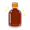 Cartoon bottle of syrup