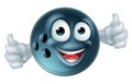 Cartoon Bowling Ball Character