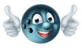 Cartoon Bowling Ball Character