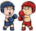 Cartoon boxing Royalty Free Stock Photo