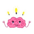 Cartoon brain vector