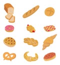 Cartoon bread icon