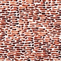 Cartoon brick or stone wall. Watercolor seamless pattern Royalty Free Stock Photo