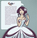 Cartoon bride Royalty Free Stock Photo