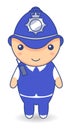 Cartoon British policeman