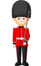 Cartoon a British Royal Guard