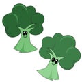 Cartoon Broccoli Royalty Free Stock Photo
