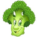 Cartoon Broccoli character Royalty Free Stock Photo