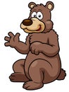 Cartoon brown bear