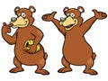 Cartoon brown bear