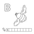 Cartoon Bumblebee Coloring Pages English Alphabet