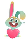 Cartoon Bunny Rabbit Character. Vector illustration Royalty Free Stock Photo