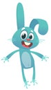 Cartoon Bunny Rabbit Character. Vector illustration Royalty Free Stock Photo