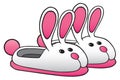 Cartoon Bunny Slippers Royalty Free Stock Photo