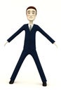 Cartoon businessman - pose