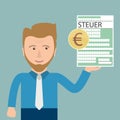 Cartoon Businessman Steuer