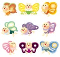 Cartoon butterfly icon