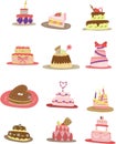 Cartoon cake icon