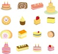 Cartoon Cake icon Royalty Free Stock Photo