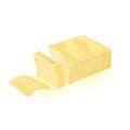 Cartoon calorie product butter
