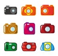 Cartoon Camera icon Royalty Free Stock Photo