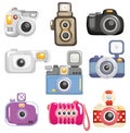 Cartoon camera icon Royalty Free Stock Photo