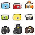 Cartoon camera icon Royalty Free Stock Photo