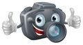 Cartoon camera mascot Royalty Free Stock Photo