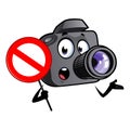 Cartoon camera mascot Royalty Free Stock Photo