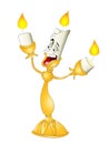 Cartoon Candlestick from Beauty and the Beast Royalty Free Stock Photo