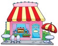 Cartoon candy store