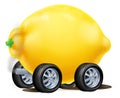 Cartoon Car Lemon Illustration Royalty Free Stock Photo