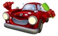 Cartoon car wash Royalty Free Stock Photo