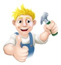Cartoon carpenter or construction guy