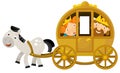 Cartoon carriage for fairy tale