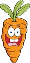 Cartoon carrot Royalty Free Stock Photo