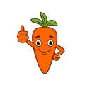 Cartoon carrot vector illustration