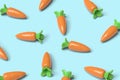 Cartoon carrots background pattern. Royalty Free Stock Photo