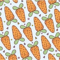 cartoon carrots pattern Royalty Free Stock Photo