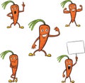 Cartoon carrots Royalty Free Stock Photo