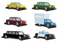 Cartoon Cars Set Royalty Free Stock Photo