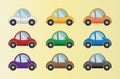 Cartoon cars set Royalty Free Stock Photo